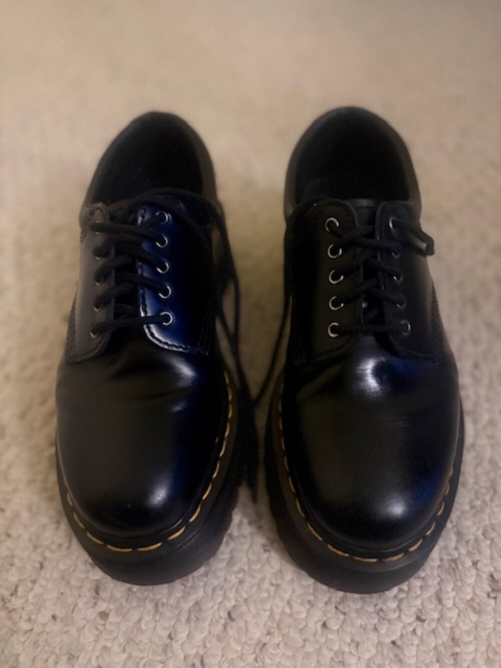 Doc Martens Women’s Size 9 Black Leather Platform Casual Shoes